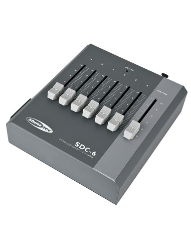 Showtec sdc-6 controlador dmx de 6 canales