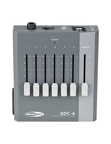Showtec sdc-6 controlador dmx de 6 canales