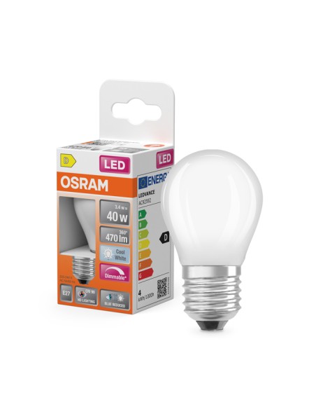 Osram led superstar classic p40 esférica led mate 220v 3,4w 4000k E27