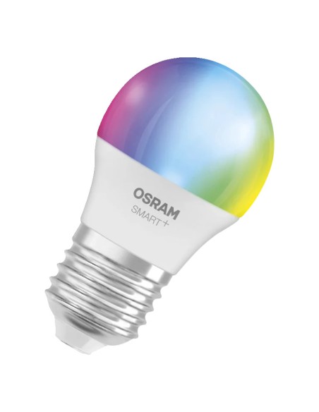 Osram smart+ classic p40 multicolor esférica cálida/fría+ color 220v 4,9w E27