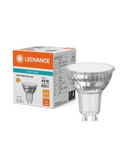 Ledvance par16 performance class 220v 5,6w 2700k 120º GU10
