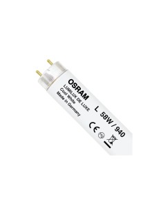 Osram lumilux de luxe tubo fluorescente t8 150cm 58w 940 G13