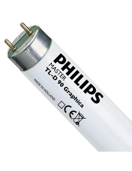 Philips tl-d 90 graphica tubo fluorescente t8 150cm 58w 965 G13