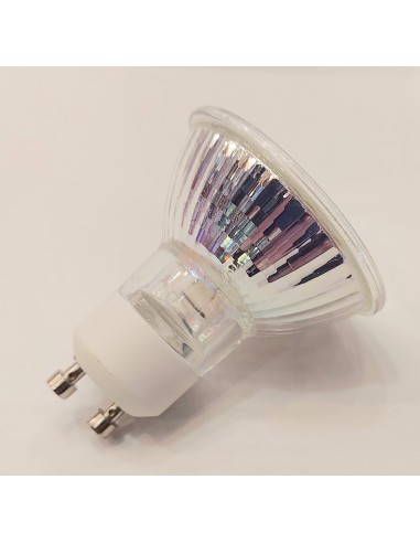 Ovalamp halógena par16 color azul 230v 35w GU10