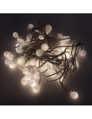 GUIRNALDA LED 10 METROS EXTERIOR 80 BOLITAS...