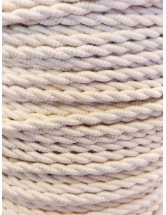 CABLE ELECTRICO 2 X 0,75 FORRADO DE CABLE LISO DE TELA DECOR