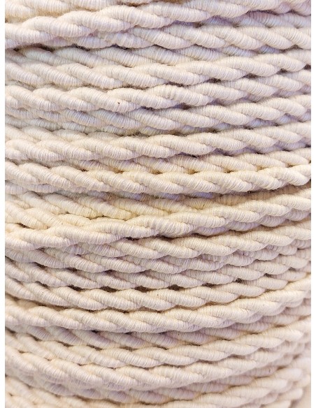 CABLE ELECTRICO 2 X 0,75 FORRADO DE CABLE LISO DE TELA DECOR