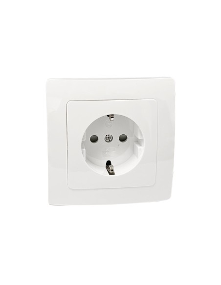 Electro dh 36.535 base shuko empotrable modelo lille color blanco