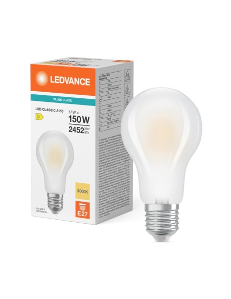 Ledvance classic a150 value class standard mate 220v 17w 3000k E27