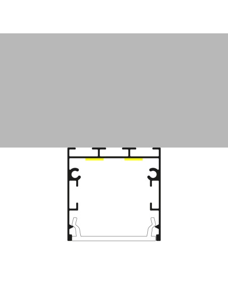 LM3787 perfil aluminio fate superficie 2 metros lacado blanco