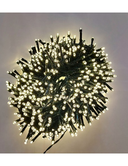 GUIRNALDA LED 20 METROS EXTERIOR IP44 1000 LED BLANCO CALIDO