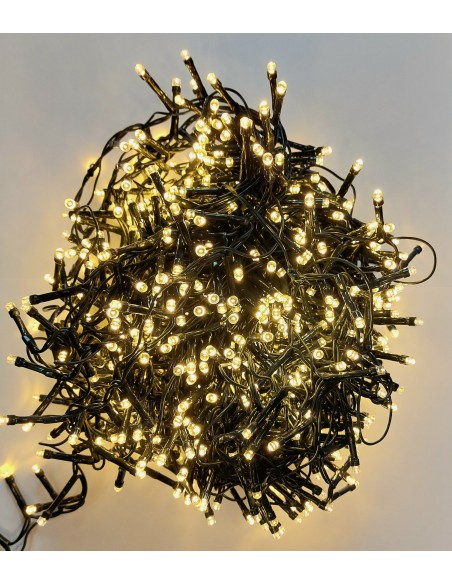 GUIRNALDA LED 20 METROS EXTERIOR IP44 1000 LED BLANCO CALIDO