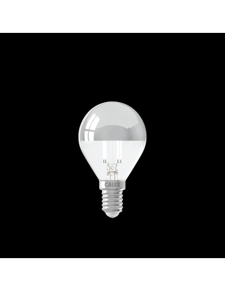 Calex 1101001000 esférica led cúpula plata regulable 230v 3,5w 2700k E14