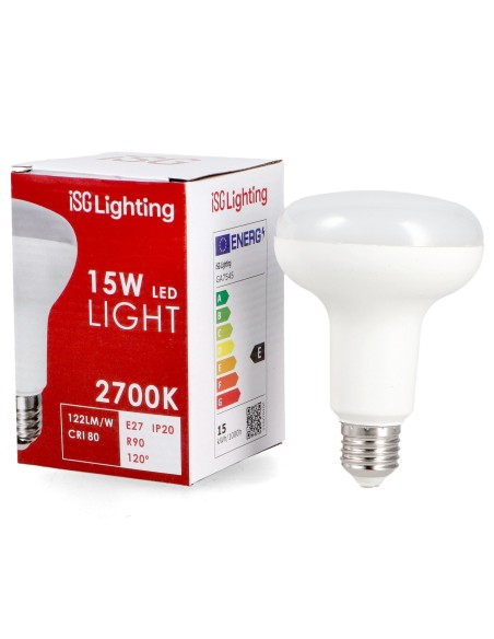 GA7543  r90 led 220v 15w 6000k 120º E27