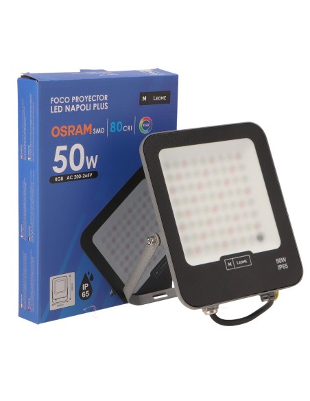 LM6832 foco exterior modelo napoli plus 220v 50w rgb