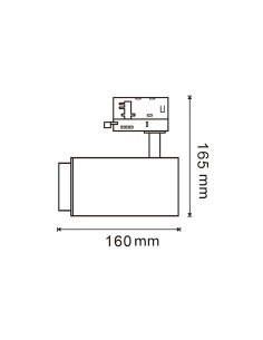 LM3137 foco led modelo bari carril trifasico color blanco... 2