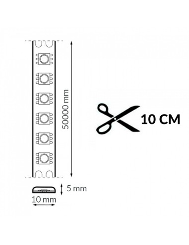GA2687 tira de led ip67 220v 2700k cobpoint 14w/m