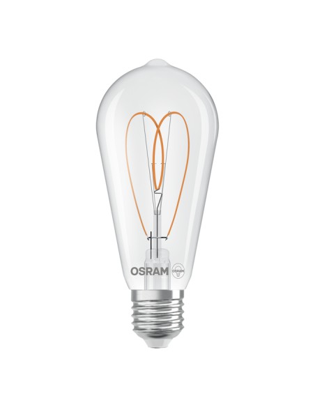 Osram led edison vintage clara filamento corazón 220v 7,2w 2700k E27