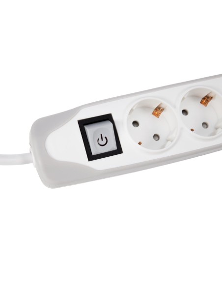 Velleman eb3cgusb-g base 3 enchufes toma de tierra+2 usb 2,1a color blanco