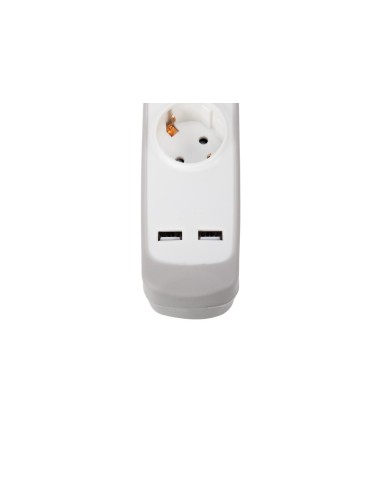Velleman eb3cgusb-g base 3 enchufes toma de...