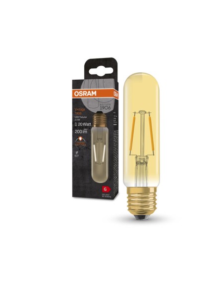 OSRAM VINTAGE 1906 LED TUBULAR 220V 2,8W 2400K E27