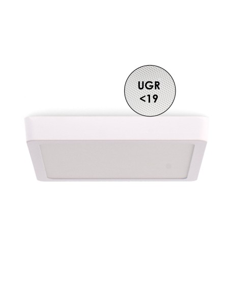 GA5637 downlight led superficie cuadrado color blanco regulable 220v 20w multitono