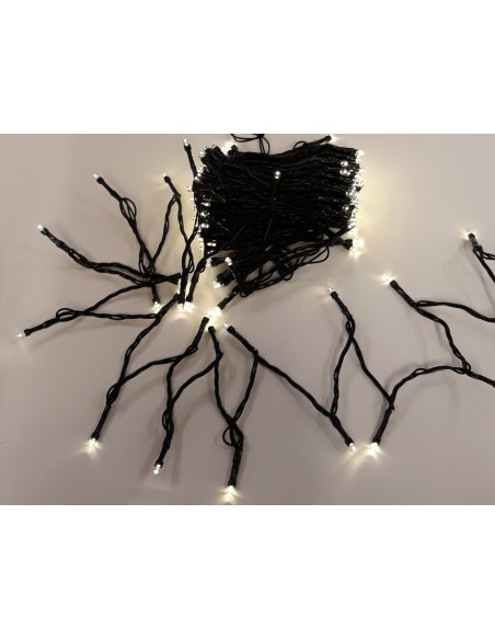 Guirnalda exterior 192 led cálido 7,5metros a pilas