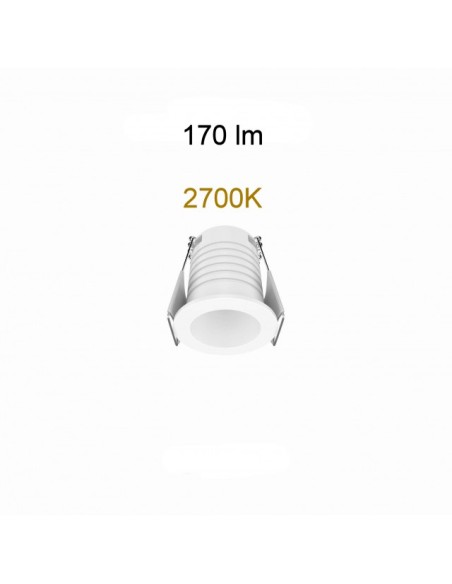 Beneito Faure 4297 modelo nano pulsar r empotrado color blanco mate 3,5w 30º 2700k