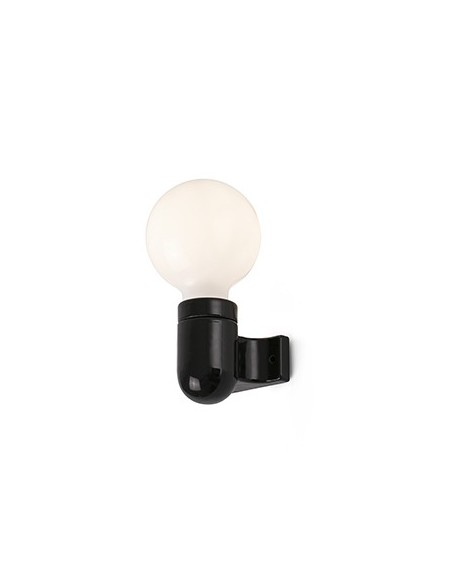 FARO MOD. SERA APLIQUE PARED CERAMICA NEGRA E27