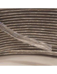GL 615.8 cable altavoz 2x0,75mm transparente plateado