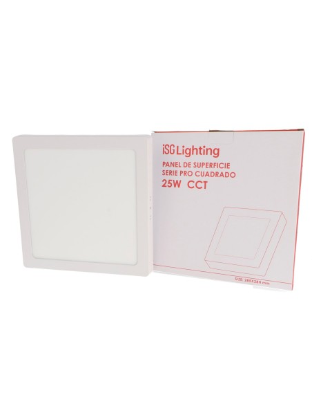 GA5638 downlight led superficie cuadrado color blanco 220v 25w multitono