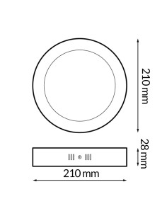 LEDVANCE DL ALU DN150 DOWNLIGHT LED 220V 14W 3000K 2