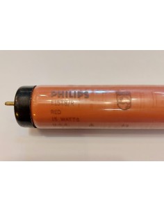 Philips tubo t8 15w  G13 color rojo