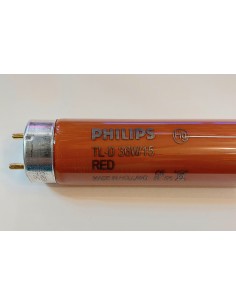 Phlips tubo t8 color rojo 1200mm 36w/15 G13