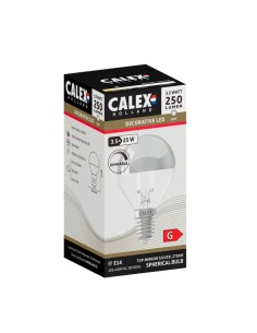 Calex 1101001000 esférica led cúpula plata regulable 230v... 2