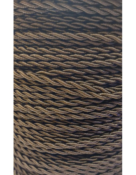Cable de tela trenzado color negro 41 2x0,75