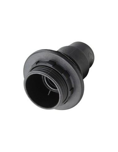 Electro dh12.088/N portalámparas negro E14 con arandela