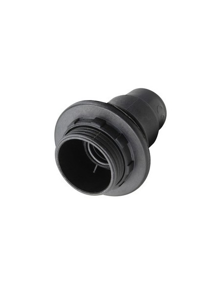 ELECTRO DH PORTALAMPARAS NEGRO E14 CON ARANDELA