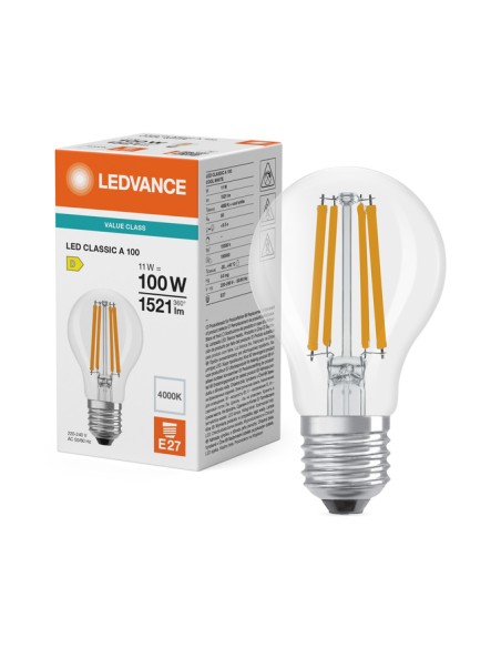 Ledvance classic a100 performance class standard clara 220v 11w 4000k E27