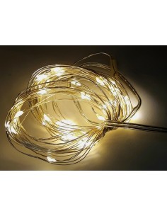 Guirnalda exterior (ip44) alambre 50 led 5 metros blanco...