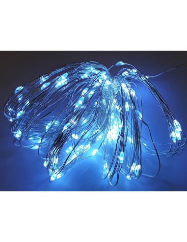 Guirnalda exterior (IP44) 100 led blanco frio 10 metros