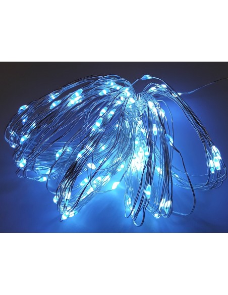 GUIRNALDA EXTERIOR (IP44) 100 LED BLANCO FRIO 10 METROS
