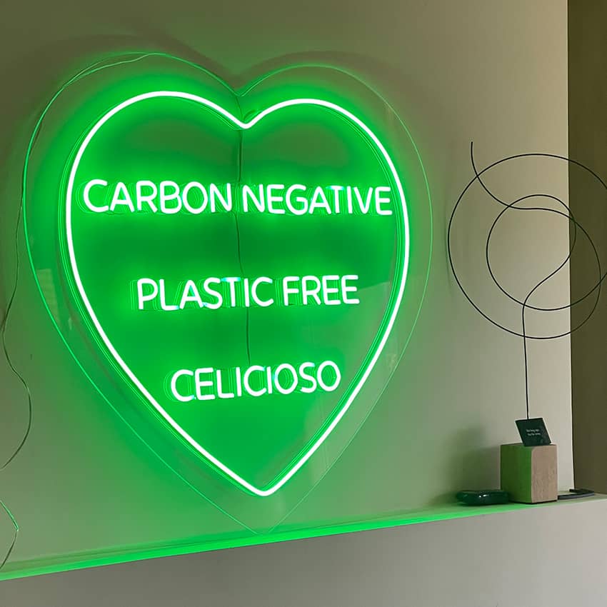 Carbon negative plastic free celicioso